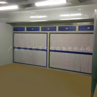 Dual-station V-type Dry Paint Spraying Cabinet, Explosion-proof Paint Mist Collection and Treatment Equipment, Customized Painting Dust Purification Cabinet photo-3