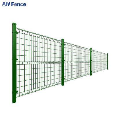 Panneaux de clôture 3D personnalisés en treillis métallique soudé incurvé en PVC de haute qualité, facilement assemblés pour usage extérieur