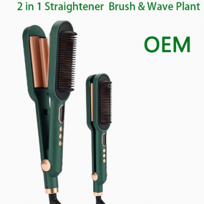 Three Tube Electric Curling Iron/water Wave Straightener/straightening Comb With Fast Heating and LCD Display（Wechat:13510231336） photo-4