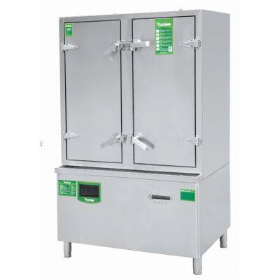 220V Commercial Induction Rice Steamer with 10L Capacity and Digital Timer