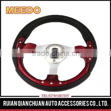 Fashion Style Universal Auto Accessories PU Red/Blue/Black 350mm/14inch OEM Modified F1 Racing Car Steering Wheels for ATV UTV photo-6