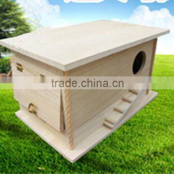 Eco-Friendly Unfinished Small Wood Crafts Wooden Decorated Bird House