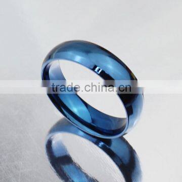Blue Color Titanium Stainless Steel Ring photo-4