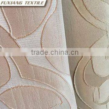 100% Polyester Jacquard Flower Window Curtain Fabric photo-4