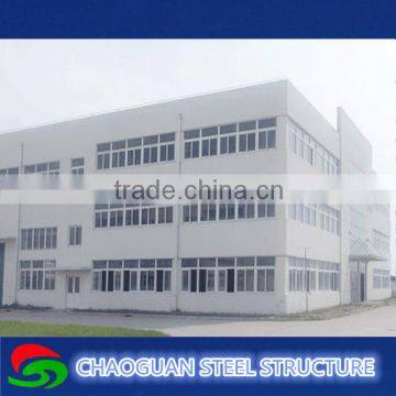 Prefab Galvanized Steel Frame Structure Factory / Warehouse