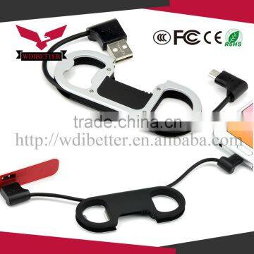 Exclusive Design Android Usb Data Cable Keychain Cable Support To Logo Customized