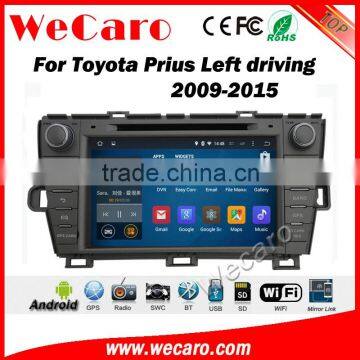 Wecaro WC-TP8004L android 5.1.1 car dvd for toyota prius 2009-2014 navigation radio gps multimedia WIFI 3G Playstore