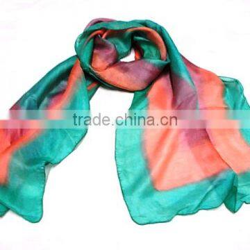 India silk printed scarf