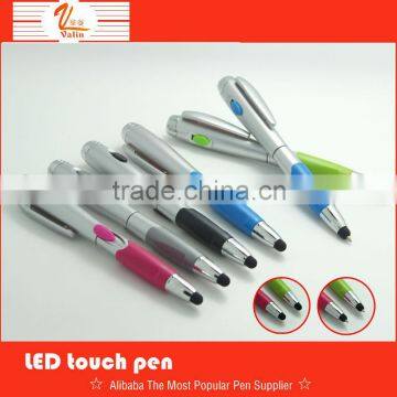 Led Light Promotional touch pen 2 in 1