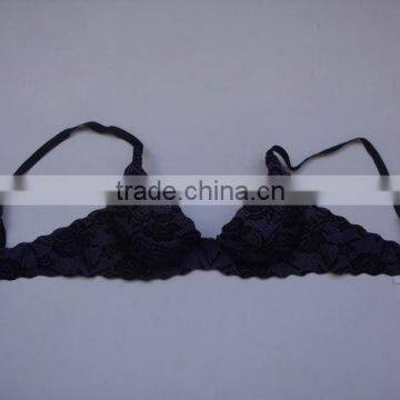 Laser Cut Bra W/embroidery Lace