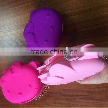Silicone Made Hello Kitty Purse Shoulder Shopping Bag With Chain photo-5