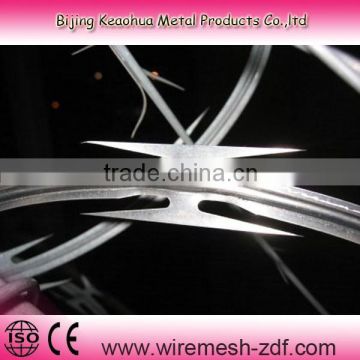 hot galvanized razor barbed wire for fence netting