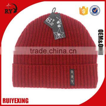 custom design cheap winter beanie hat