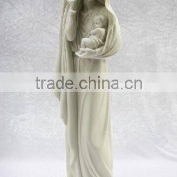 Virgin Mary Mother with Jesus Child Catholic Statue Sculpture Religious Figurine Italy