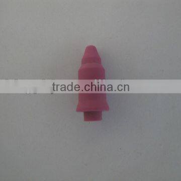 Welding ceramic located pin