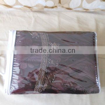 dark brown luxury jacquard curtain design