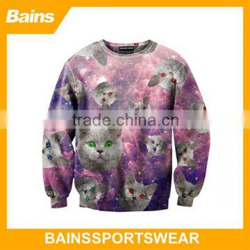 Top quality sublimation sweatshirt women/women sweatshirt