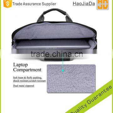 15.6-Inch Multi-functional Suit Fabric Portable Laptop Sleeve Case Bag for Laptop, Tablet, Macbook, Notebook - Grey photo-4