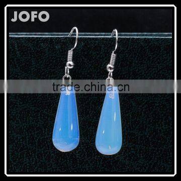 2016 New Factory Direct Natural Stone Opal Drop Earrings SMJ0153