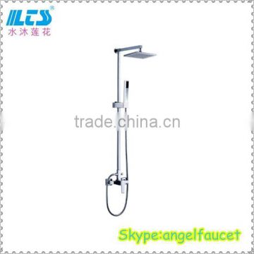 Square shower head faucet modern bathroom design shower column set