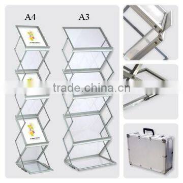 Metal Literature Rack Display Holder Stand For Trade Show