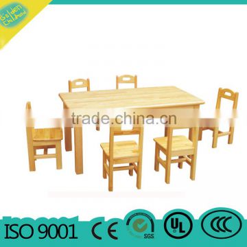 kindergarten wooden montessori furniture table and chair set