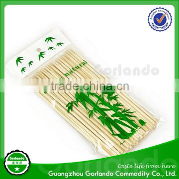 Natural round bamboo skewers/bamboo skewer in bag/ bamboo bbq skewer in bulk