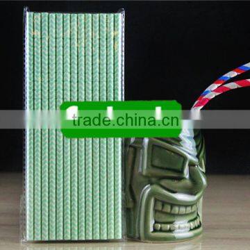Mixed Color Chevron Bending Paper Drinking Straw photo-2