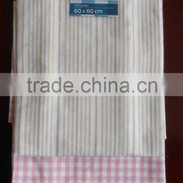 cotton plain weave kitchen towel 3pk