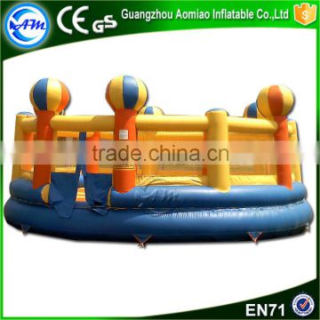 Wholesale bounce houses child climbing into the giant circus bounce house