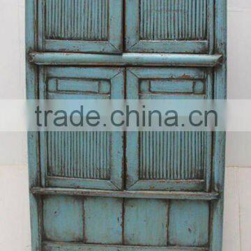 blue bamboo cabinet