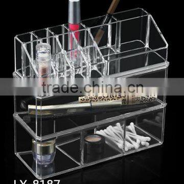 LSX PS wholesale makeup boxes storage transparent acrylic jewel case