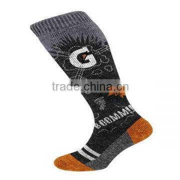 New designs custom cheap printed sports acrylic socks