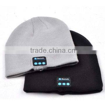 Soft Warm Beanie Hat Wireless Bluetooth Smart Cap Headset Headphone Speaker Mic