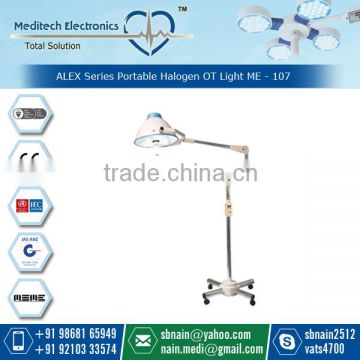 Stainless Steel Spring Balanced Arm Made Portable Halogen Operating Light