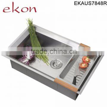 Zero Radio Single Bowl Handmade Stainless Steel Kitchen Sink For Sale photo-6