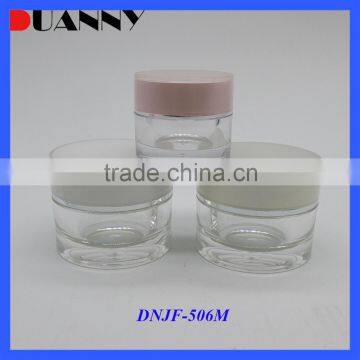 Manufacturer Round Cosmetic Acrylic Cream Jar 30G 50G Empty Plastic Jar Wholesale