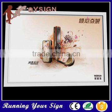 High popular bright advertising slim aluminum lighting box