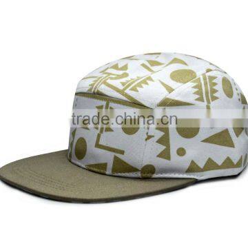 print 5-panel camper hat