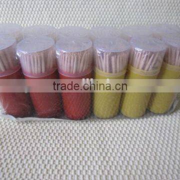 High quality bamboo toothpick 100pcs bottle