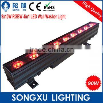 intelligent lighting wallwasher light 9x10w rgbw 4in1 outdoor waterproof dmx led wall washer