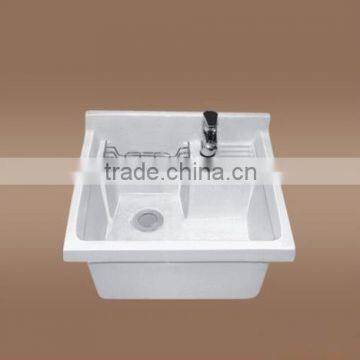 Ceramic mop washing cleaning tub for bathroom