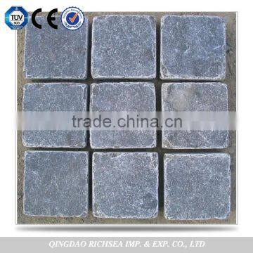 China Factory Direct Cheap Tumbled Blue Limestone