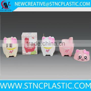 Plastic Automatic Toothpick Box Cat Shaped Toothpick Stand cartoon toothpick dispenser