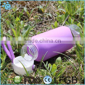PC Plastic Water Bottle With Silicone Cover photo-3