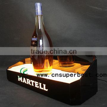 customize light up acrylic bottle wine display