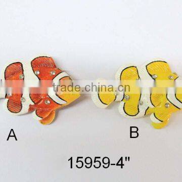 New product Stick crystal brick souvenir fish shape fridge magnets