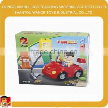 Animals cartoon block figure bricks supermark play set