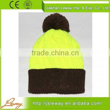 Hot china products wholesale custom pom beanie