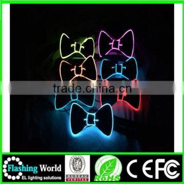 China factory OEM The cheappest price christmas flashing light up bow tie